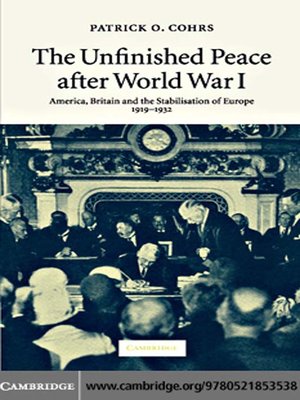 cover image of The Unfinished Peace after World War I